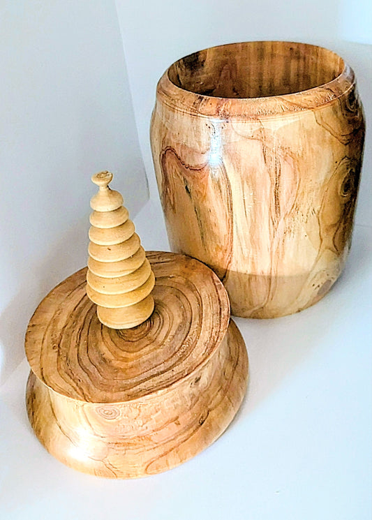 Cedar and Crape Myrtle X-Mas Cookie Jar