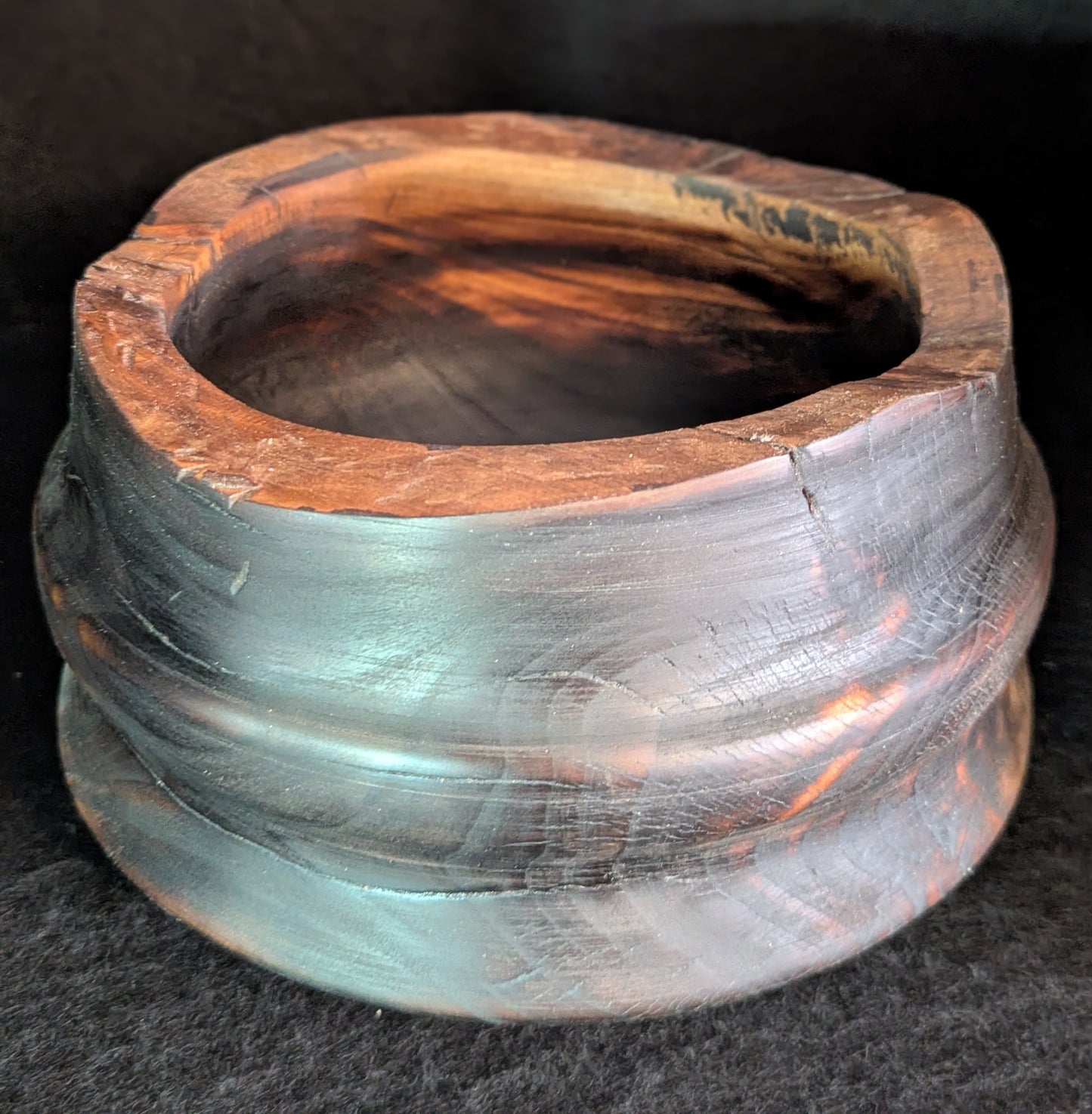 Live Edge Sugar Maple Root Fire Bowl