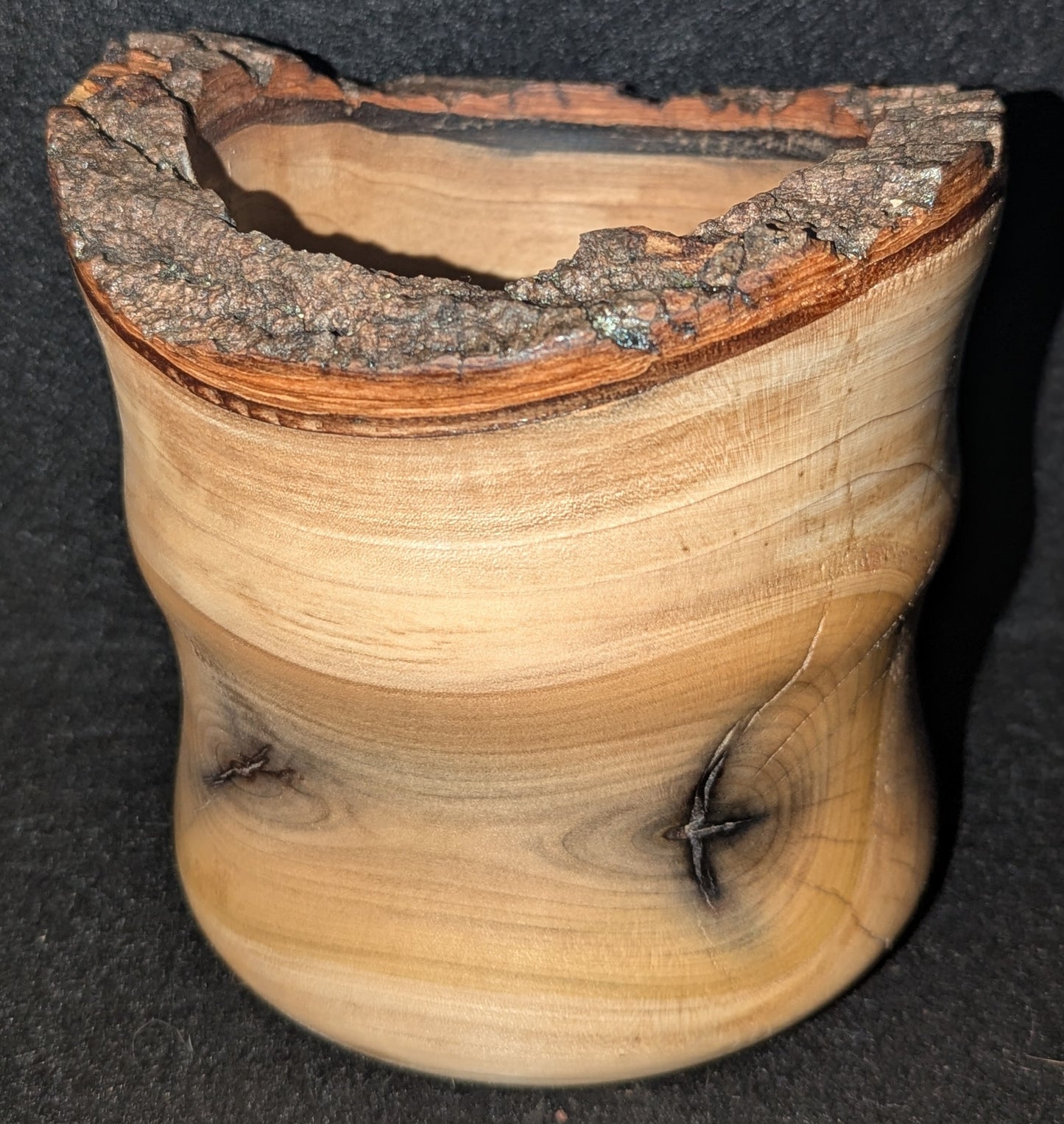 Natural Live Edge Yellow Poplar Bowl