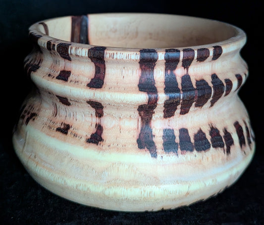 Grooved Water Oak Bowl