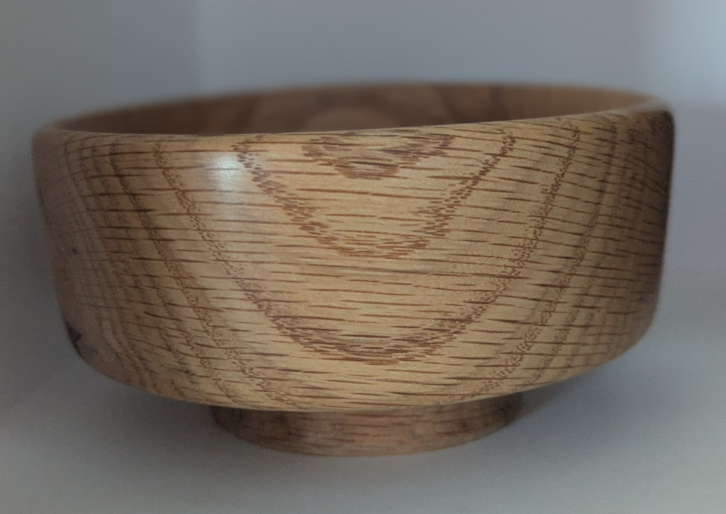 Footed Red Oak Bowl