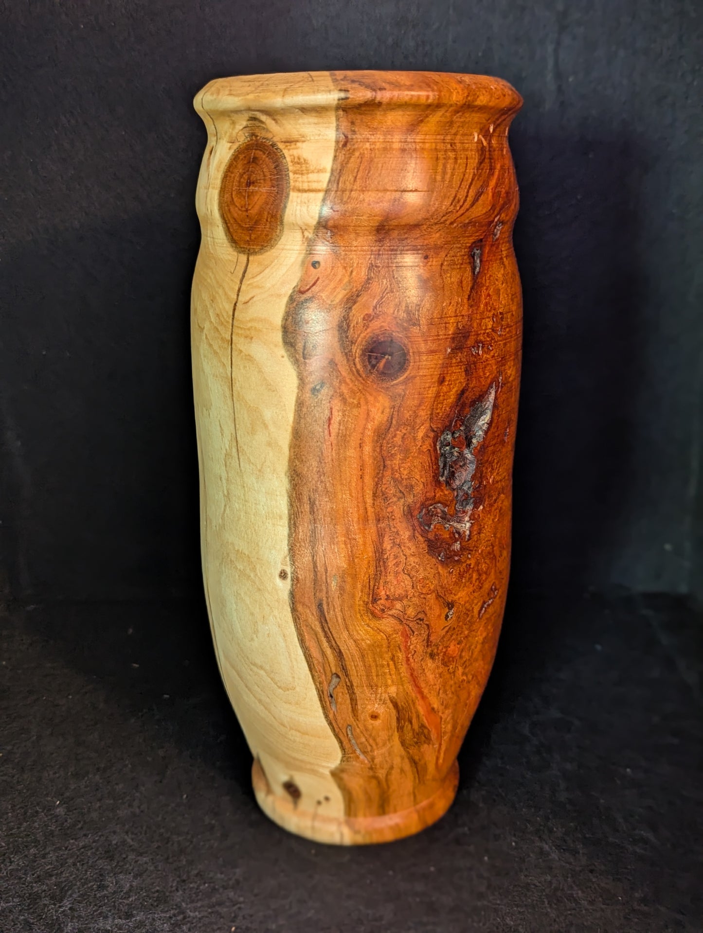Black Cherry Burl Vase