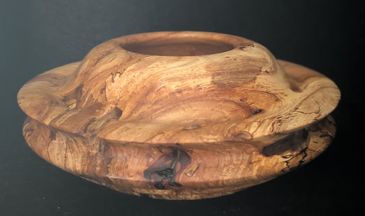 Flying Saucer Cherry Burl Bowl