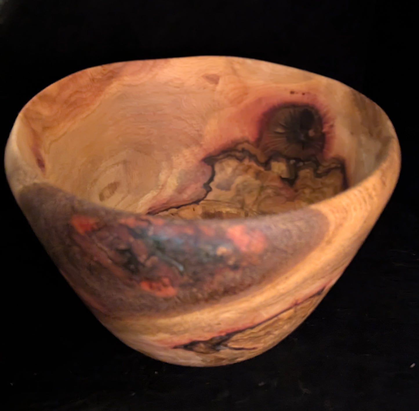 Red Oak Burl Bowl