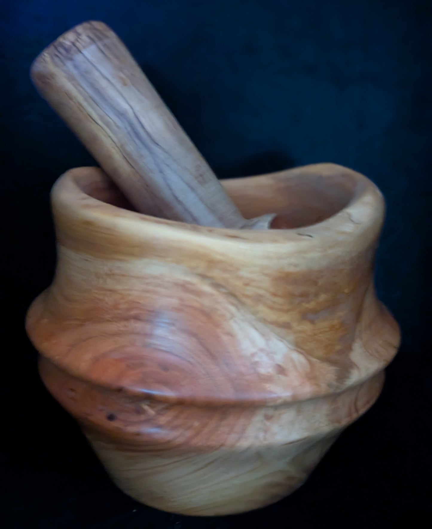 Live Edge Cherry Mortar and Pestle