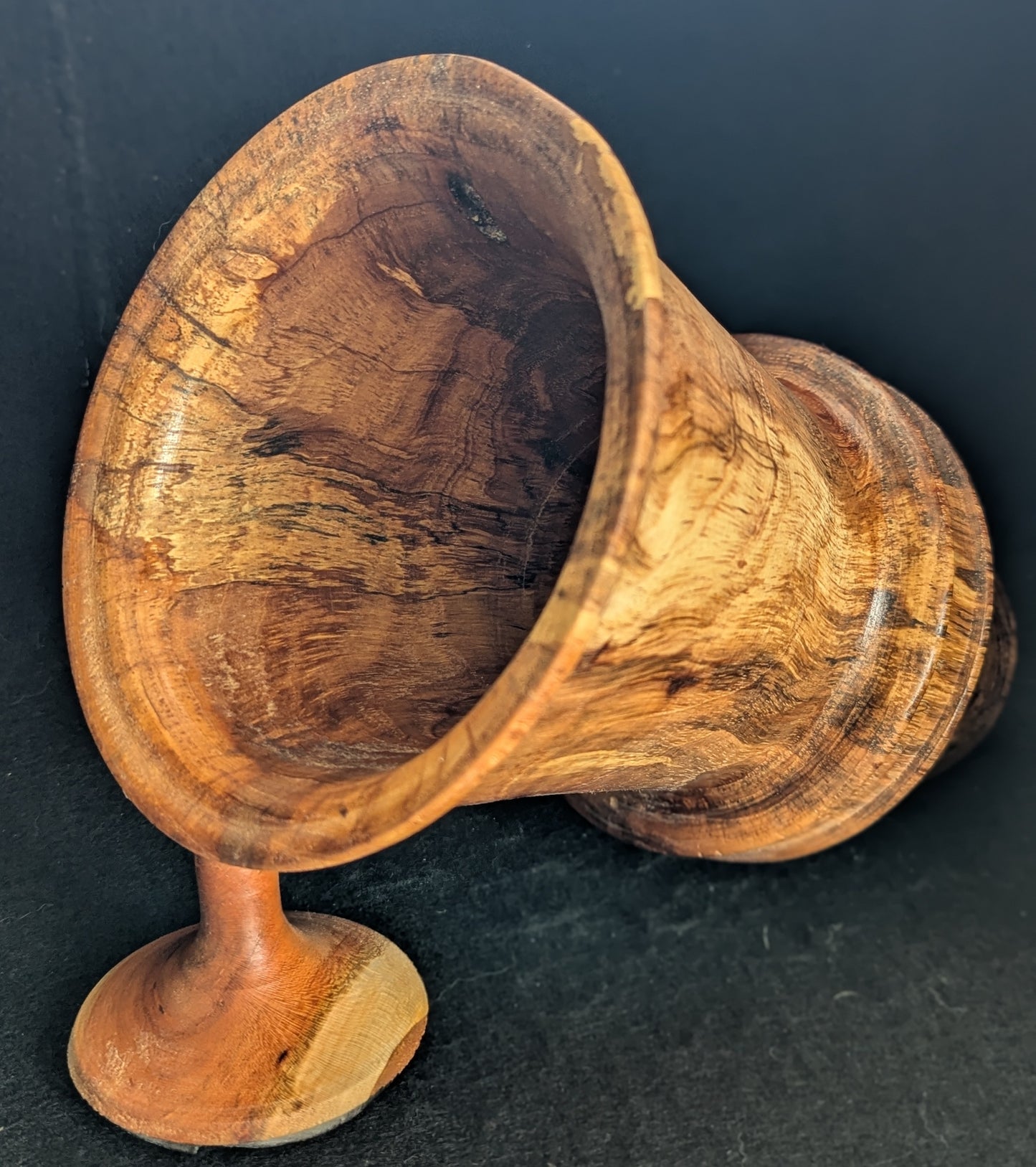 American Elm Passive Cellphone Amplifier with Cherry and Poplar Foot